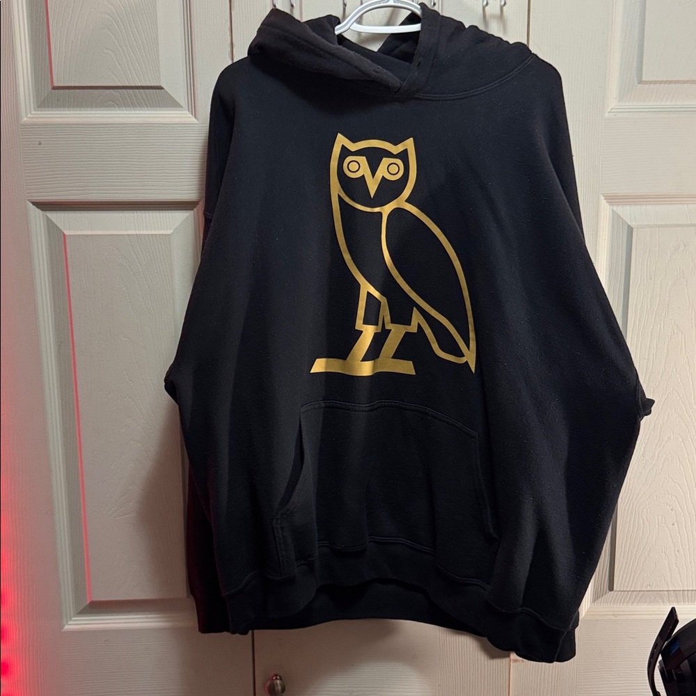 Black OVO logo Hoodie